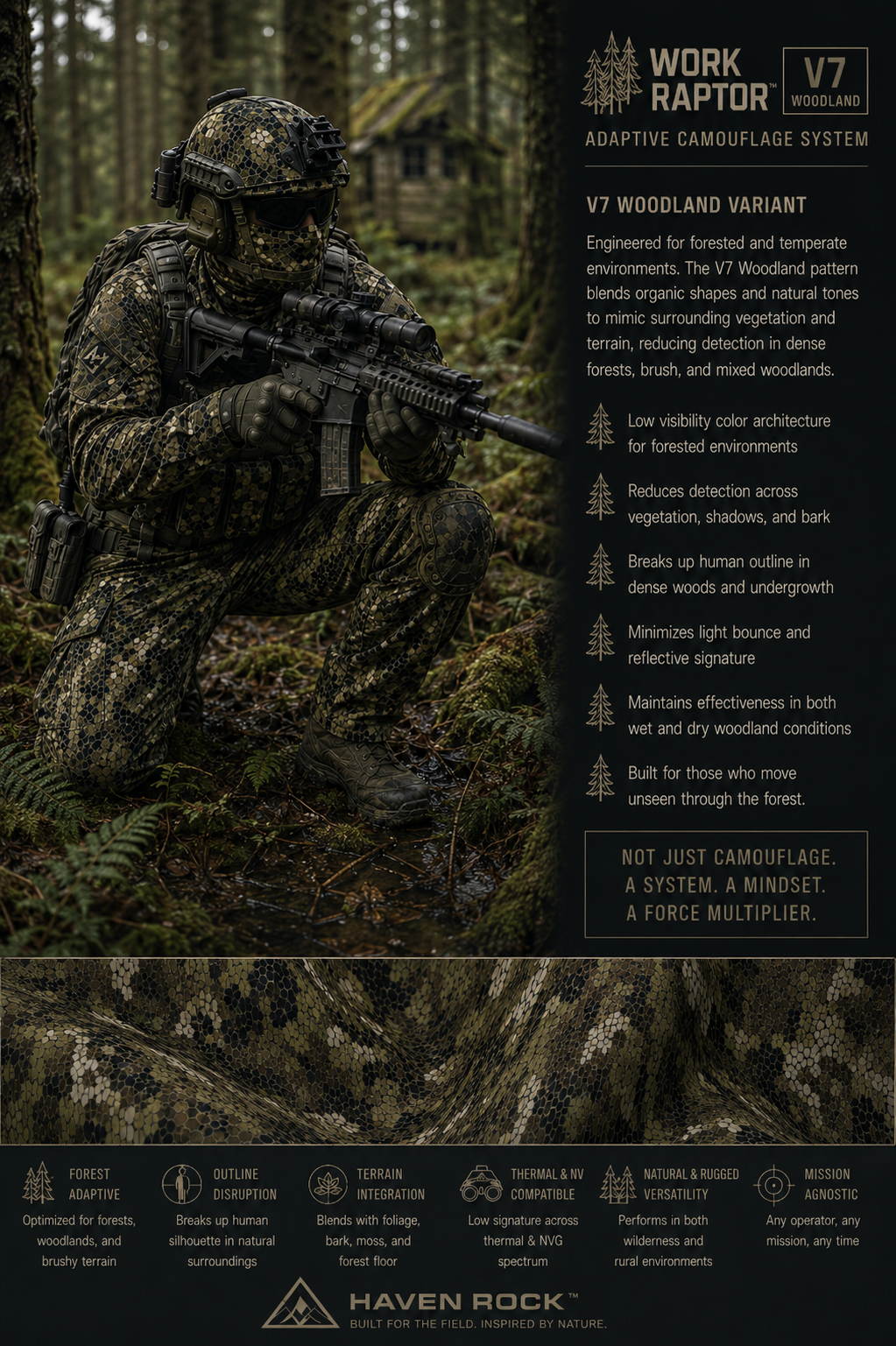 Work Raptor V7 Woodland — Forest Terrain